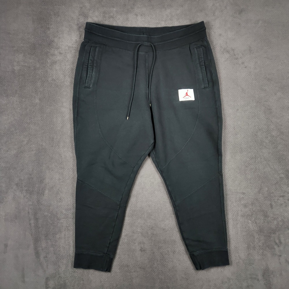 Air Jordan‎ Flight Fleece Jogger Sweatpants Womens 1X Black Essential CV7797-010